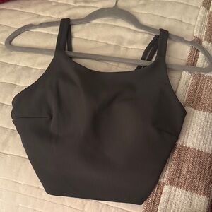 Lululemon dark grey cropped tank